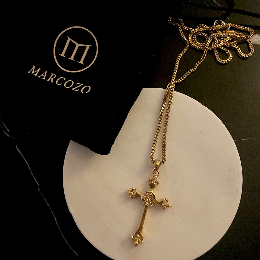[SOLD] Marcozo 18k Gold-plated Cross necklace